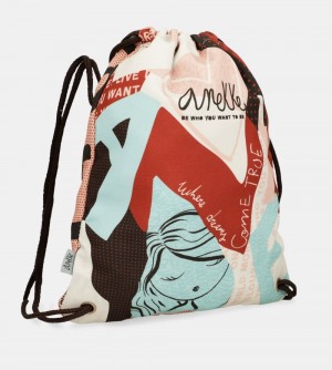 Dámské Batohy Anekke Fashion Fabric Drawstring Backpack | 846-VTYWJG