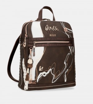 Dámské Batohy Anekke Nature Shodo 2 Compartment Backpack Brown | 294-FEQYGV