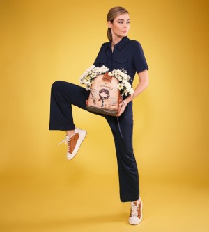Dámské Batohy Anekke Peace & Love Camel Triple Compartment Backpack | 230-GUZXHS