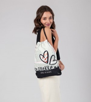 Dámské Batohy Anekke Sixties Fabric Drawstring Backpack | 357-SNBWEI