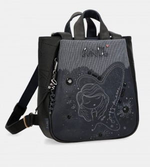 Dámské Batohy Anekke Studio Navy Blue Medium Backpack | 398-PQJYEM