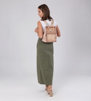 Dámské Batohy Anekke Studio Nude Backpack With Flap | 205-LYSGMD