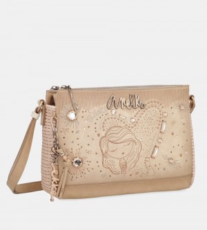 Dámské Crossbody Kabelky Anekke Studio Nude 3-compartment Crossbody Bag | 930-MSEBWT