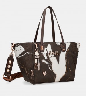 Dámské Kabelka Anekke Large Brown Shopper Nature Shodo | 406-DPIOTM