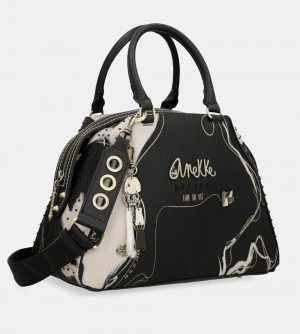 Dámské Kabelka Anekke Nature Shodo Black 2-handle Shoulder Bag | 285-EWMKDF