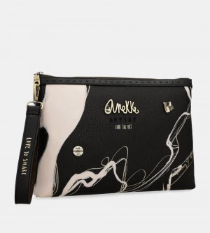 Dámské Kabelka Anekke Nature Shodo Black Clutch Bag | 067-IVJBUF