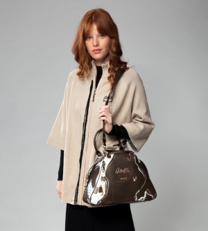 Dámské Kabelka Anekke Nature Shodo Brown 2-handle Shoulder Bag | 314-GUOSTQ