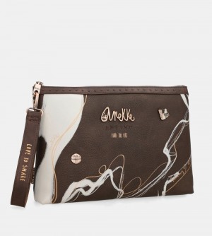 Dámské Kabelka Anekke Nature Shodo Brown Clutch Bag | 152-CSBEKT