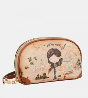 Dámské Kabelka Anekke Peace & Love Camel Rfid Holdall Bag | 438-ALDIMZ