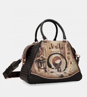 Dámské Kabelka Anekke Shoen Large Black Tote Bag | 210-BSDOGF