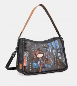 Dámské Kabelky Přes Rameno Anekke Contemporary Shoulder Bag With Shoulder Strap | 743-RGFJVD