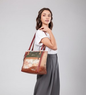 Dámské Kabelky Přes Rameno Anekke Flowers Large Shoulder Bag | 805-SLKRIU