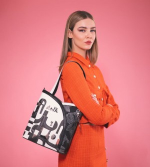 Dámské Kabelky Přes Rameno Anekke Nature Sixties Tote With Shoulder Strap | 749-YEFMUB