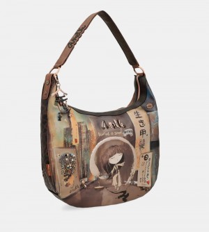 Dámské Kabelky Přes Rameno Anekke Shoen Oval Shoulder Bag | 924-XIFSDH