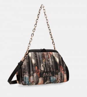 Dámské Kabelky Přes Rameno Anekke Shoen Palette Pleated Bowler Bag | 378-ETHZVB