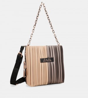 Dámské Kabelky Přes Rameno Anekke Shoen Palette Double-sided Pleated Shoulder Bag | 380-SXLPRJ