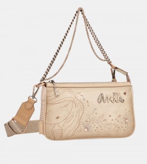 Dámské Kabelky Přes Rameno Anekke Studio Nude Baguette Bag | 045-MUHOJG