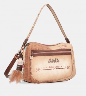 Dámské Kabelky Přes Rameno Anekke Tribe Large Crossbody Bag With Shoulder Strap | 691-PVFGIL
