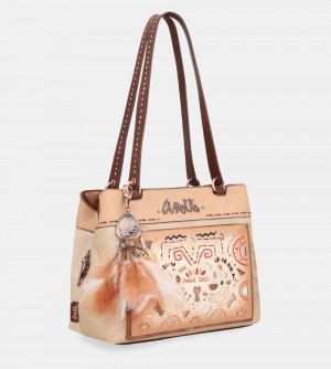Dámské Kabelky Přes Rameno Anekke Tribe Tote Bag With 3 Compartments | 278-BMSUIQ