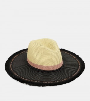 Dámské Klobouky Anekke Contrast Raffia Hat | 478-UOVNZR