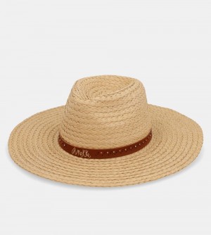 Dámské Klobouky Anekke Toasted Raffia Hat | 987-OASHZG