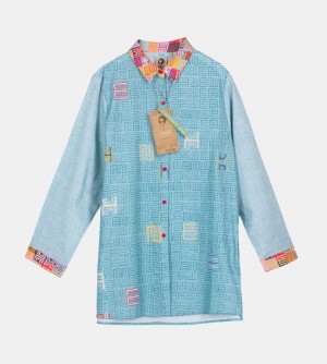 Dámské Košile Anekke Blue Shirt | 302-QHNMBP