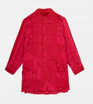 Dámské Košile Anekke Fashion Red Shirt | 218-YVFLEK