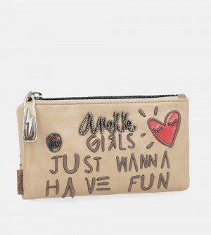 Dámské Peněženky Anekke Energy Beige Large Wallet | 658-NEHLUW