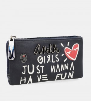 Dámské Peněženky Anekke Energy Navy Blue Large Wallet | 825-LEDKVW