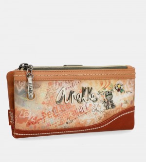 Dámské Peněženky Anekke Flowers Flexible Large Rfid Wallet | 865-MVHISW