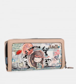 Dámské Peněženky Anekke Fun & Music Large Printed Wallet | 498-HIQOWT
