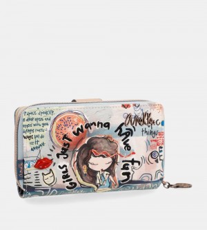 Dámské Peněženky Anekke Fun & Music Large Printed Wallet Anekke | 826-NAEYLZ