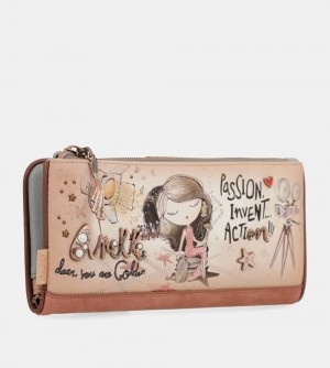 Dámské Peněženky Anekke Hollywood Flexible Large Rfid Wallet | 251-JZUFBE