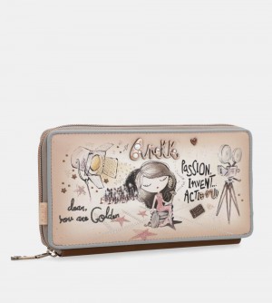 Dámské Peněženky Anekke Hollywood Rfid Passport Wallet | 306-QEYCRH