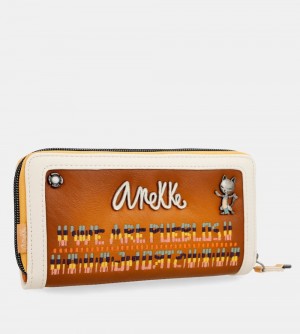 Dámské Peněženky Anekke Magic Souls Rfid Brown Wallet | 348-HWLZKR