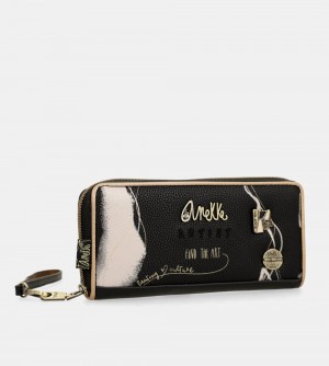 Dámské Peněženky Anekke Nature Shodo Large Black Rfid Wallet | 789-ZQXIYM