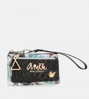 Dámské Peněženky Anekke Nature Woods Wallet Purse With Hand Strap | 390-SQAWIC