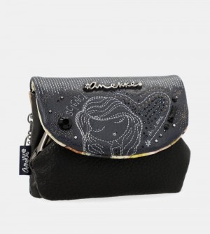 Dámské Peněženky Anekke Studio Navy Blue Coin Purse With Flap | 809-FPNDYE