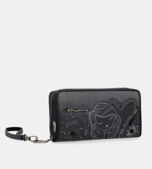 Dámské Peněženky Anekke Studio Navy Blue Large Rfid Wallet | 975-WCARSL