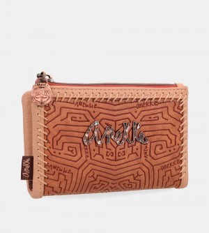 Dámské Peněženky Anekke Tribe Medium Brown Rfid Wallet | 891-UXZRFQ