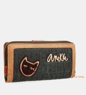 Dámské Peněženky Anekke Urban Green Large Wallet | 693-RCGVWT