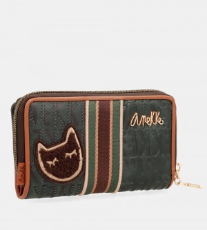 Dámské Peněženky Anekke Urban Green Medium Wallet | 537-KCQZTP