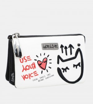 Dámské Peněženky Anekke White Triple Compartment Purse Energy | 235-RTMFUH