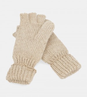 Dámské Rukavice Anekke Beige Logo Mittens | 318-NLZDMH