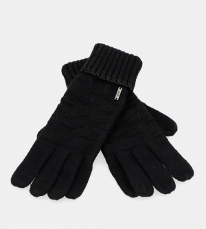 Dámské Rukavice Anekke Black Knit Gloves | 836-TBJNOL