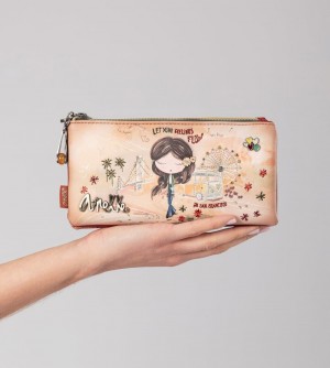 Dámské Stationery Anekke Peace & Love Camel Pencil Case | 923-AFINRJ