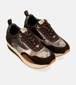 Dámské Tenisky Anekke Brown Palette Patterned Sports Sneakers | 095-GXBMTW