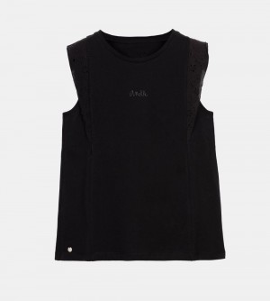 Dámské Tričko Anekke Black Tank Top | 985-YONKLF