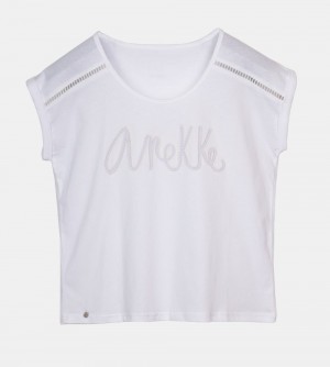 Dámské Tričko Anekke White T-shirt | 846-SFTGHU