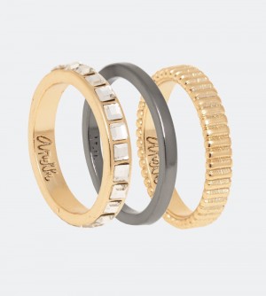 Dámské Šperky Anekke Authenticity Golden Rings Set | 179-VTAKHP